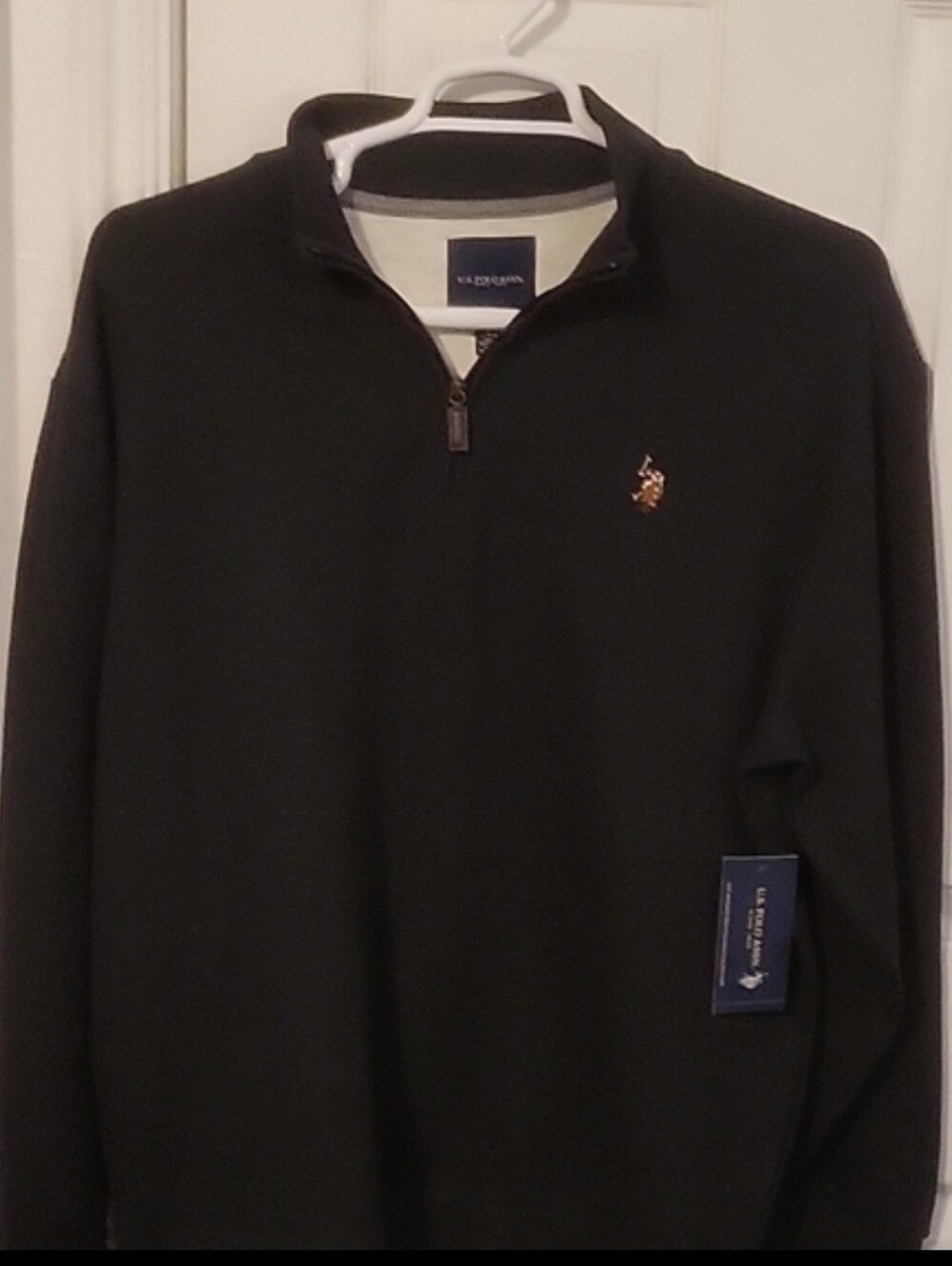 NWT Charcoal U.S. Polo Association Pullover with Embroidered Logo Sweater